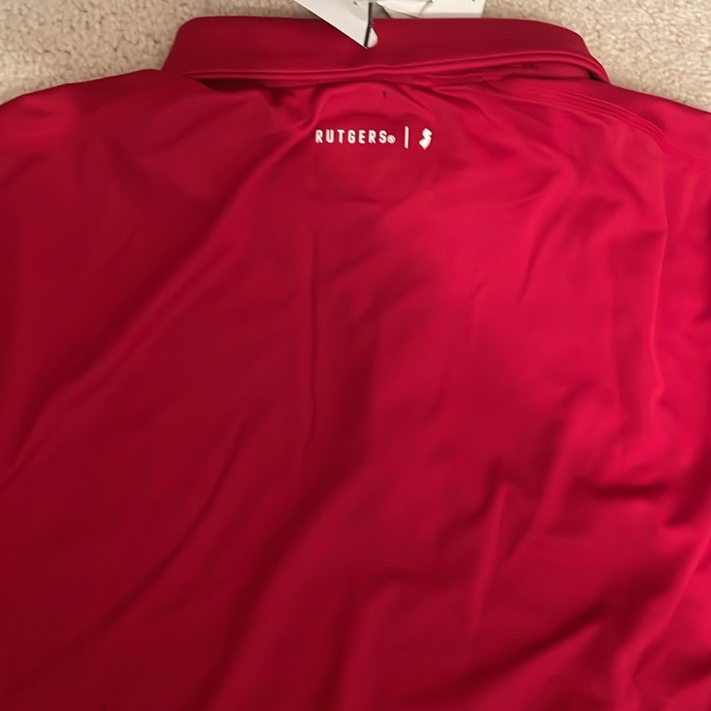 Rutgers Scarlet Knights adidas 2024 Coaches AEROREADY Polo - Scarlet - Picture 4 of 4